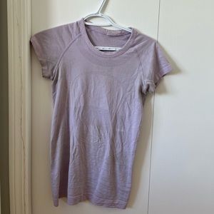 Light Pink Light Purple Lululemon Swiftly Tech T Shirt Size 4